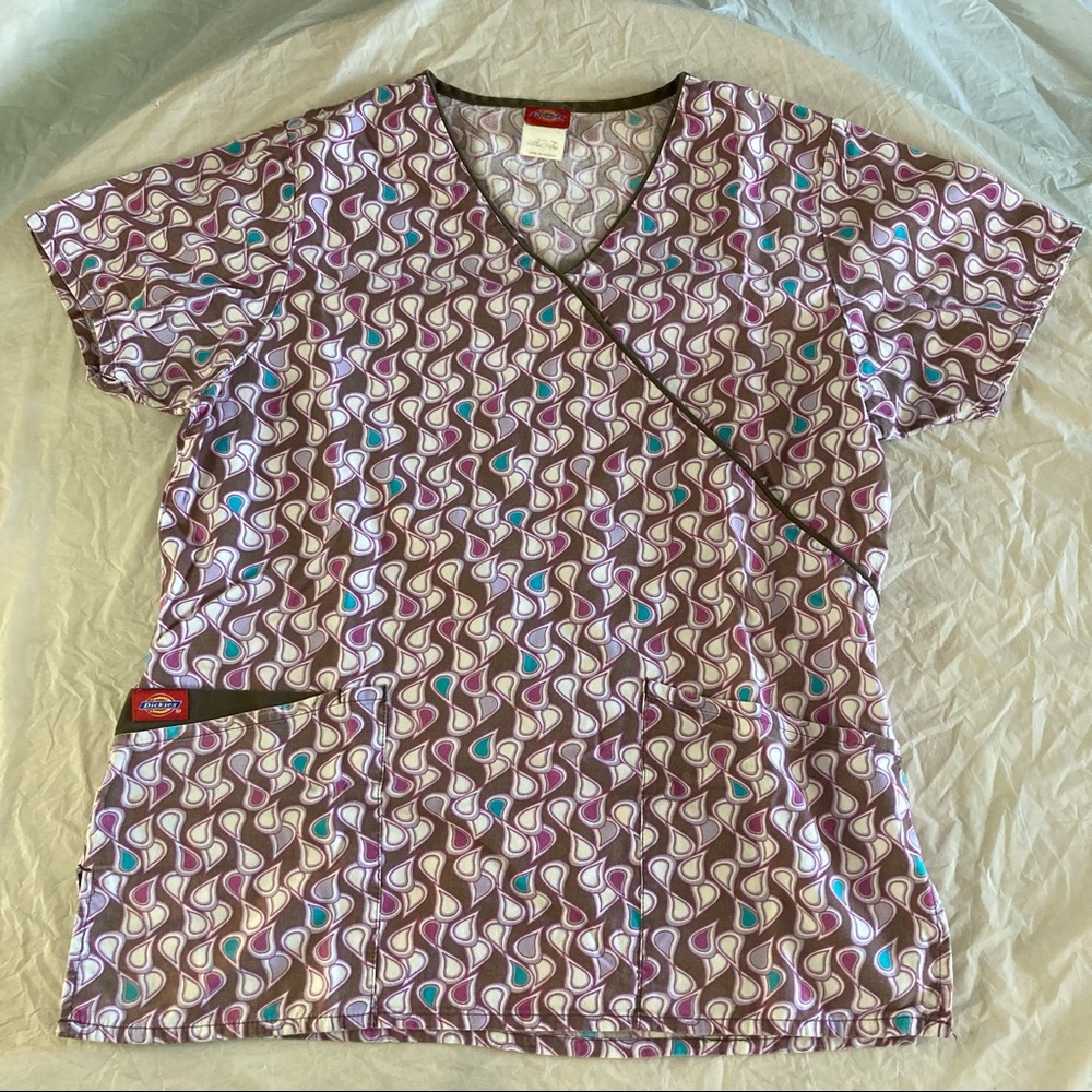 DICKIES Nursing Nurse’s Uniform Scrubs Scrub Top M